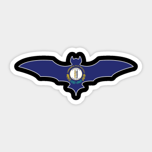 Kentucky Bat Flag Sticker